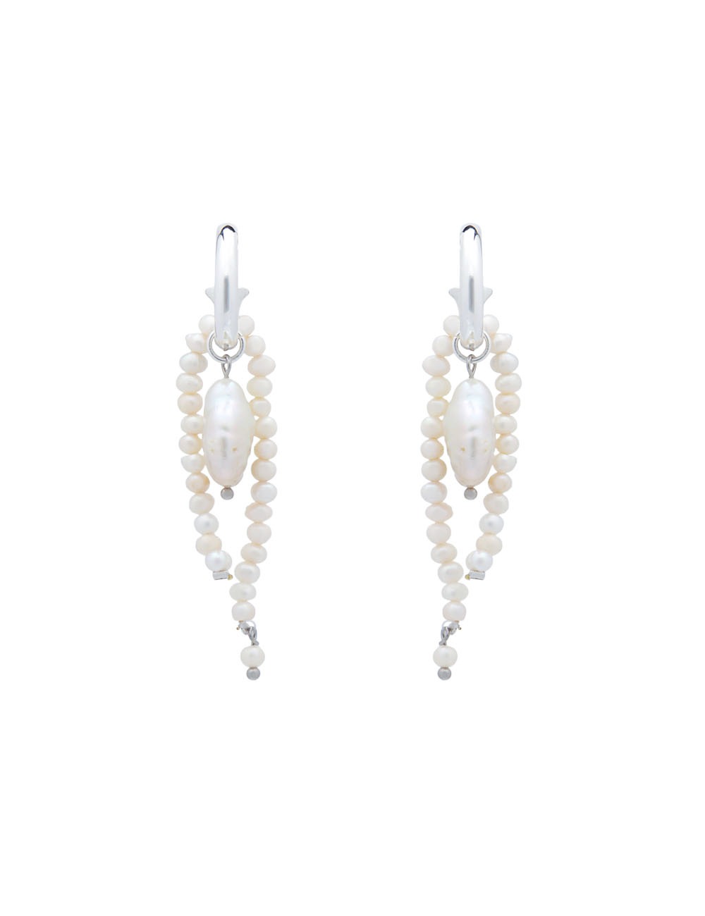 Classic freshwater pearl mix drop earrings